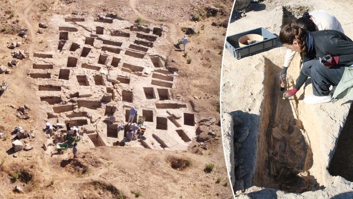 Archaeologists uncover vast complex of ancient tombs in biblical city tied to St